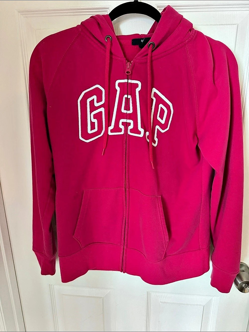 Gap Arch Logo Full Zip Hoodie Pink Large
